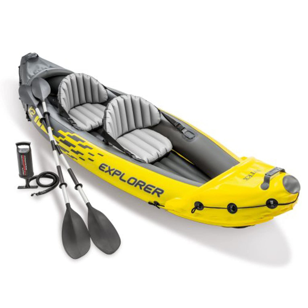 Explorer1.jpg Explorer K2 Kayak, 2-Person Inflatable Kayak Set with Aluminum Oars - Image 1