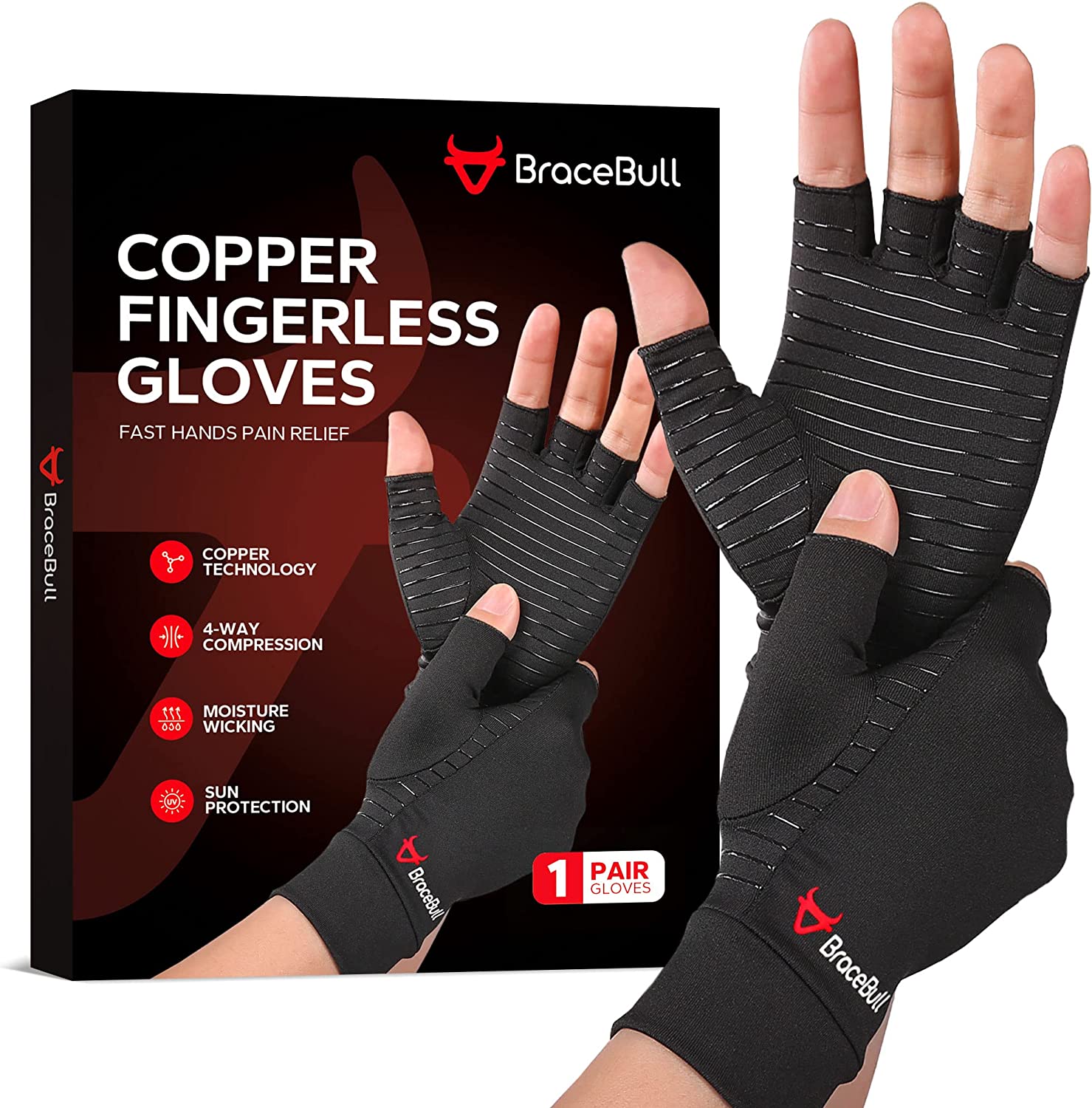KMEIVOL1.jpg KMEIVOL BraceBull Arthritis Gloves (1 Pair) - Image 1