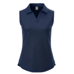 PATPAT Girls Athletic Sleeveless Golf Polo Shirts Collared V Neck Tennis Shirt
